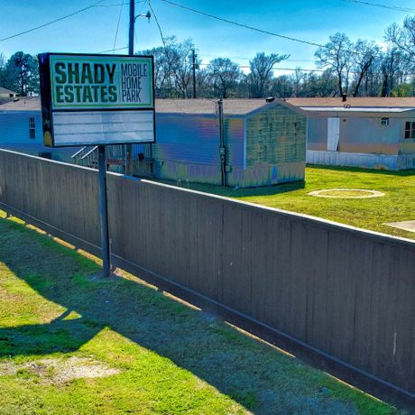 aerial view of Shady Estates